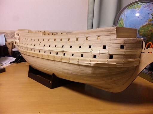 帆船模型ビクトリー号　42号分完成.jpg