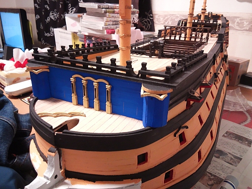 帆船模型ビクトリー号　ラウンドハウスを作る3　84号.jpg