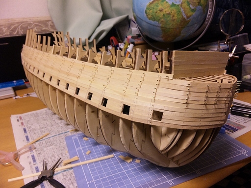 帆船模型　ビクトリー号　26号まで.jpg