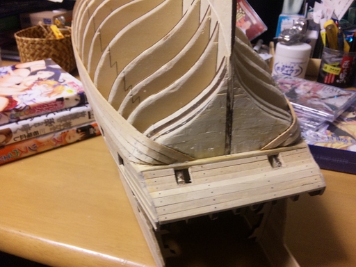 帆船模型　ビクトリー号　33号分のリトライ.jpg
