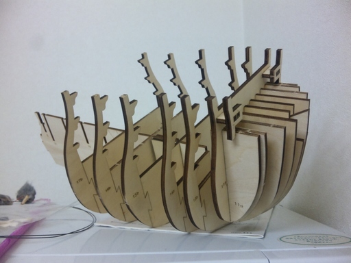 帆船模型　ビクトリー号を作る。船首部分.jpg