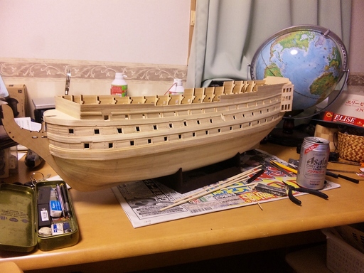 帆船模型ビクトリー号　43号_完成.jpg