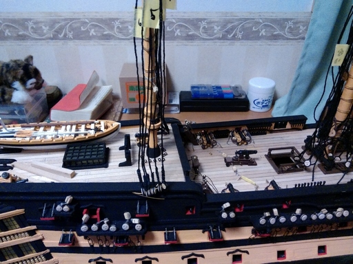 帆船模型ビクトリー号　シュラウドの完成（93号まで）.jpg