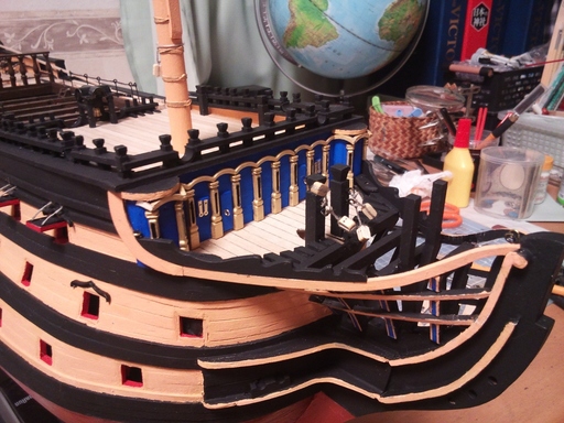 帆船模型ビクトリー号　ビークヘッドフレームの完成　86号.jpg